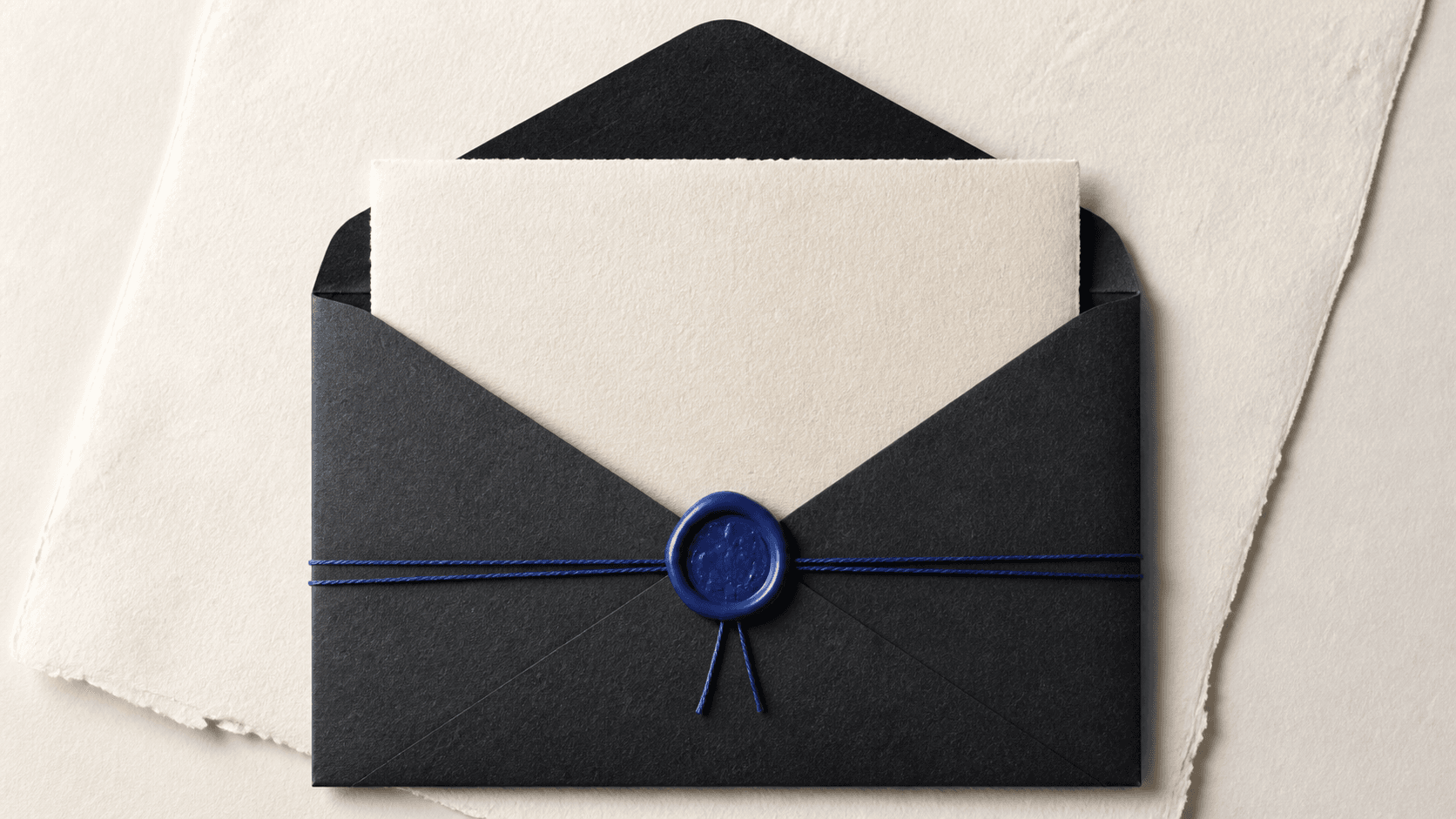 Editorial image of a private launch brief secured in an envelope.